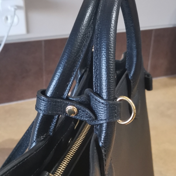 Black Burberry Banner Bag/Purse Medium - Picture 4 of 10